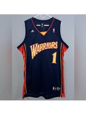 Golden State Warriors #1 Murphy Blue adidas Authentic Throwback NBA Jersey
